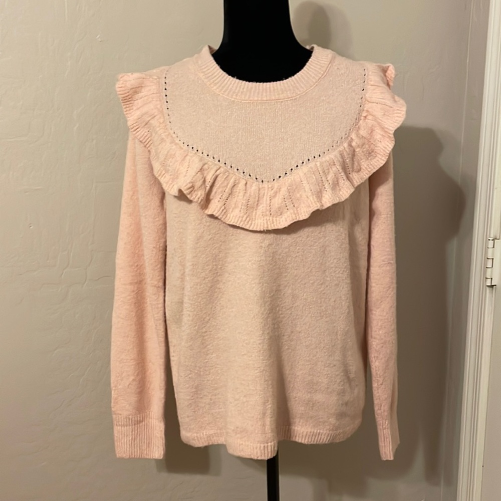 Lauren Conrad pink sweater